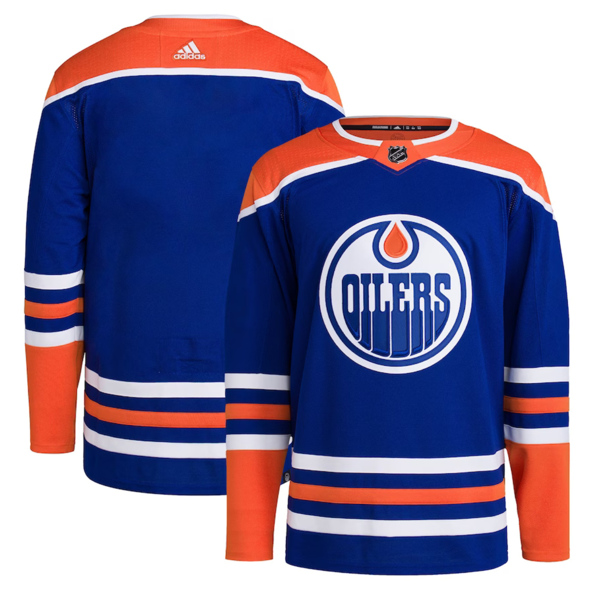 Men's Edmonton Oilers Blank Royal Stitched Jersey