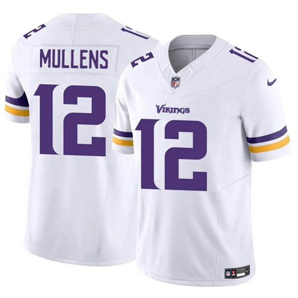 Men's Minnesota Vikings #12 Nick Mullens White 2023 F.U.S.E. Vapor Untouchable Limited Football Stitched Jersey