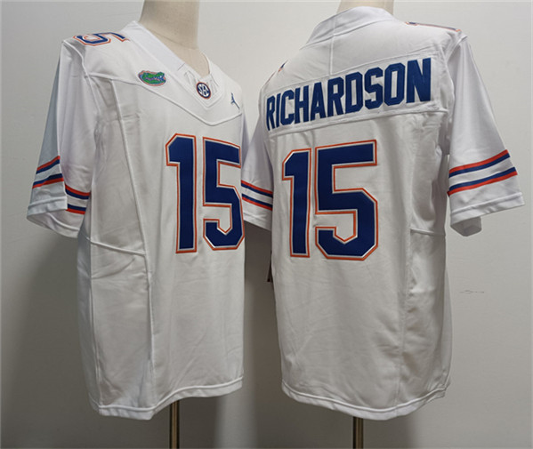 Men's Florida Gators #15 Anthony Richardson White 2024 F.U.S.E. Vapor Untouchable Limited Stitched Football Jersey