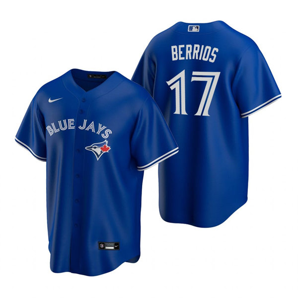 Men's Toronto Blue Jays #17 Jose Berrios Nike Royal Alternate Cool Base Jersey