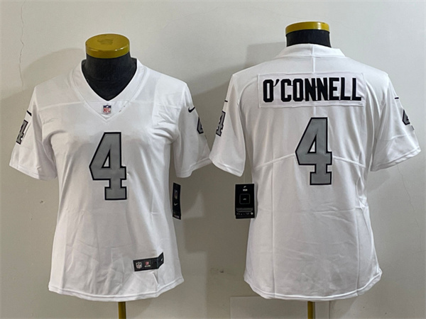 Youth Las Vegas Raiders #4 Aidan O'Connell White Color Rush Limited Football Stitched Jersey