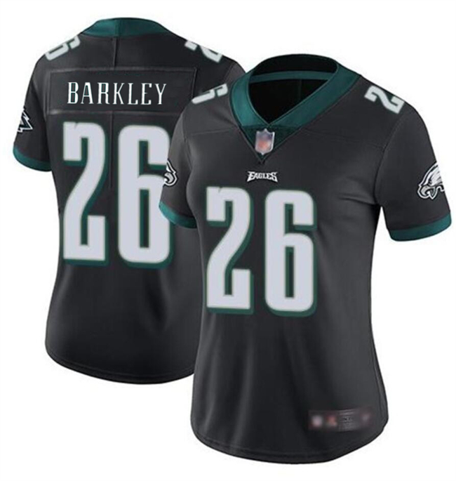 Women's Philadelphia Eagles #26 Saquon Barkley Black Vapor Untouchable Limited Football Jersey(Run Small)