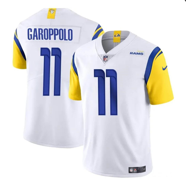 Men's Los Angeles Rams #11 Jimmy Garoppolo White Vapor Untouchable Football Stitched Jersey