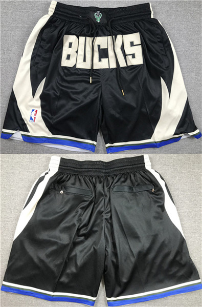 Men's Milwaukee Bucks Black Shorts