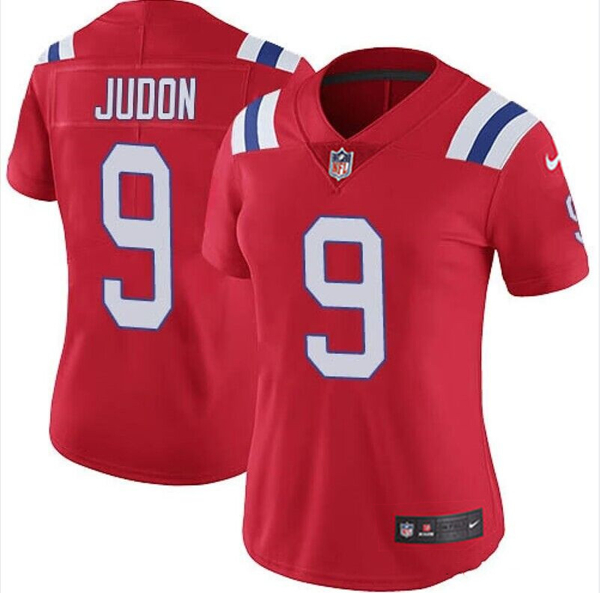 Women's New England Patriots #9 Matt Judon Red Red Vapor Untouchable Limited Stitched Jersey(Run Small)