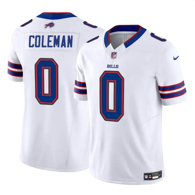 Youth Buffalo Bills #0 Keon Coleman White 2024 Draft F.U.S.E. Vapor Untouchable Limited Football Stitched Jersey