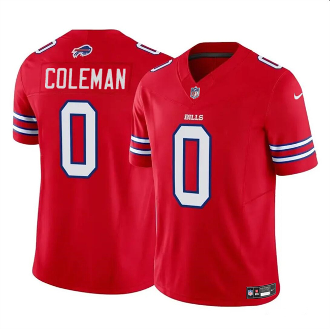 Youth Buffalo Bills #0 Keon Coleman Red 2024 Draft F.U.S.E. Vapor Untouchable Limited Football Stitched Jersey