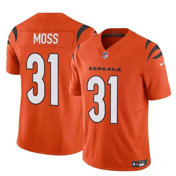 Youth Cincinnati Bengals #31 Zack Moss Orange 2024 F.U.S.E. Vapor Untouchable Limited Stitched Jersey