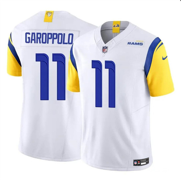 Youth Los Angeles Rams #11 Jimmy Garoppolo White 2024 F.U.S.E. Vapor Untouchable Football Stitched Jersey