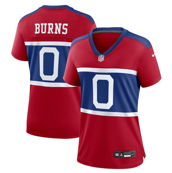 Women's New York Giants #0 Brian Burns Century Red Alternate Vapor Limited Football Stitched Jersey