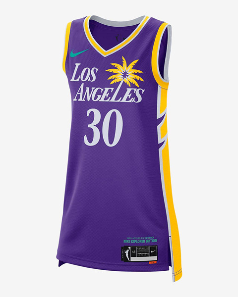 Women's Los Angeles Sparks #30 Nneka Ogwumike Purple Stitched WNBA Jersey