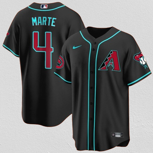 Men's Arizona Diamondbacks #4 Ketel Marte 2024 Cool Base Stitched Jersey