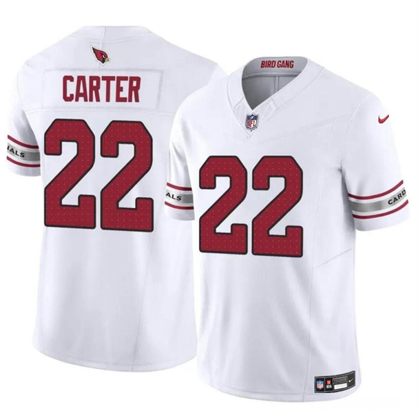 Men's Arizona Cardinals #22 Michael Carter White 2023 F.U.S.E. Vapor Untouchable Limited Football Stitched Jersey