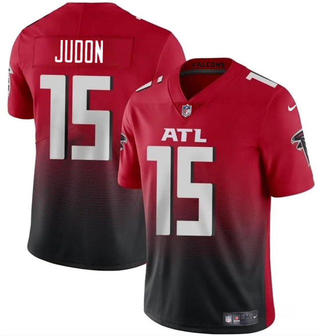 Men's Atlanta Falcons #15 Matthew Judon Red Black Vapor Untouchable Limited Football Stitched Jersey