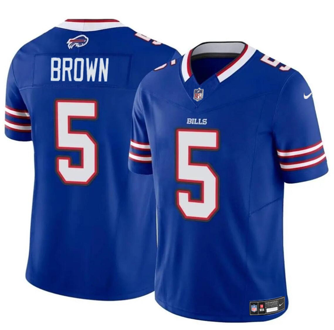 Men's Buffalo Bills #5 Anthony Brown Blue 2024 F.U.S.E. Vapor Untouchable Limited Football Stitched Jersey