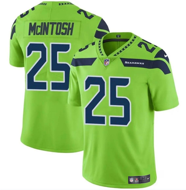 Men's Seattle Seahawks #25 Kenny McIntosh Green Vapor Limited Football Stitched Jersey