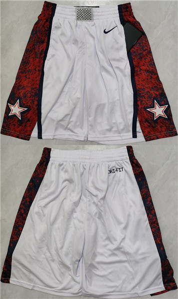 Men's Team USA White Red Shorts (Run Small)