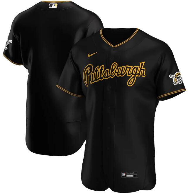 Women's Pittsburgh Pirates Blank Black Flex Base Stitched Baseball MLB Jersey