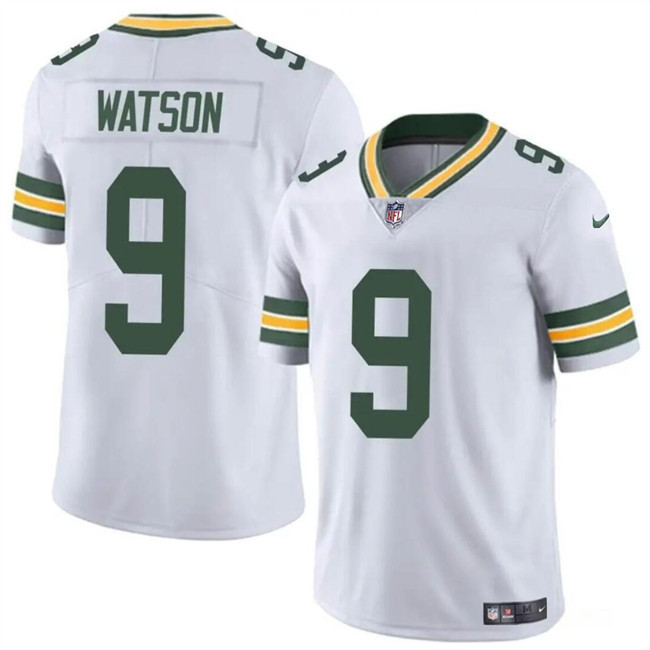 Men's Green Bay Packers #9 Christian Watson White Vapor Untouchable Limited Stitched Football Jersey