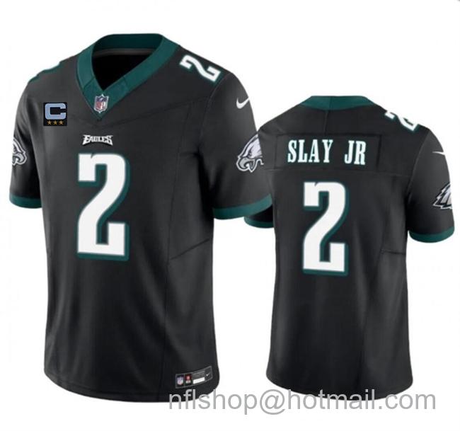 Men's Philadelphia Eagles #2 Darius Slay JR Black F.U.S.E With 3-Star C Patch Vapor Untouchable Limited Stitched Football Jersey