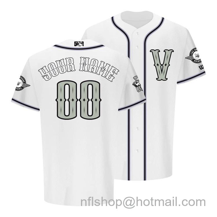 Men's Las Vegas Reyes de Plata Customized 2023 Home LV White Stitched Baseball Milb Jersey