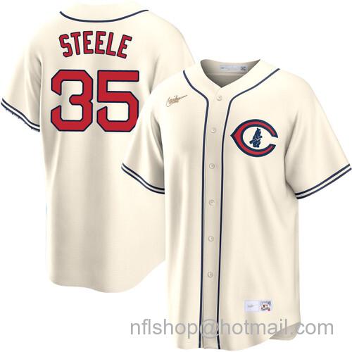 Justin Steele Chicago Cubs Field of Dreams Cream Nike Men's Stitched Baseball Jersey