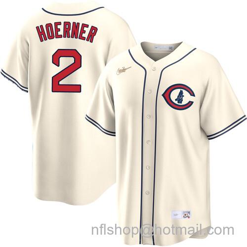 Nico Hoerner Chicago Cubs Field of Dreams Cream Nike Men's Stitched Baseball Jersey