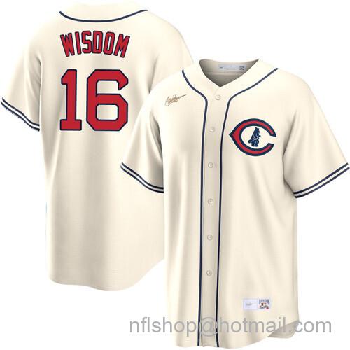 Patrick Wisdom Chicago Cubs Field of Dreams Cream Nike Men's Stitched Baseball Jersey