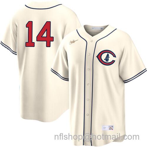 Ernie Banks Chicago Cubs Field of Dreams Player Cream Nike Men's Stitched Baseball Jersey