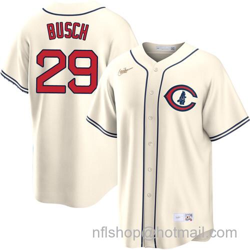 Michael Busch Chicago Cubs Field of Dreams Cream Nike Men's Stitched Baseball Jersey