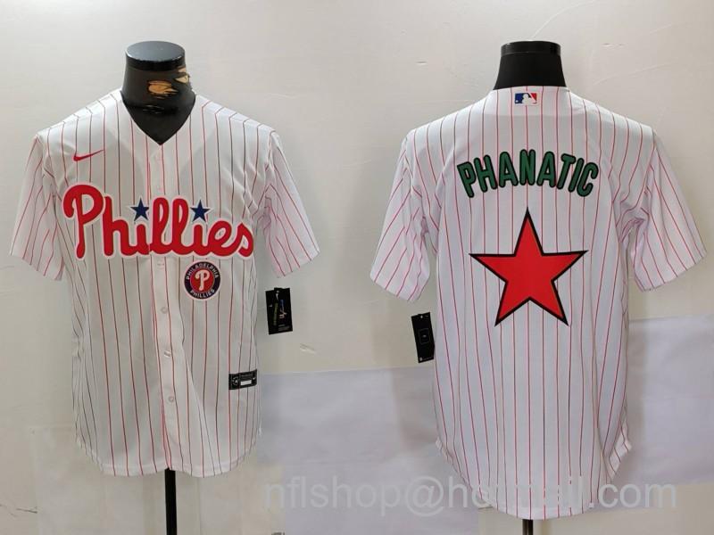 Men's Philadelphia Phillies Phanatic White Red Cool Base Stitched Baseball MLB Jersey