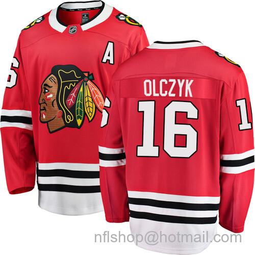 Eddie Olczyk Chicago Blackhawks Home Red Breakaway Jersey