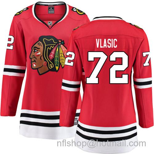 Alex Vlasic Chicago Blackhawks Women's Home Red Breakaway Jersey