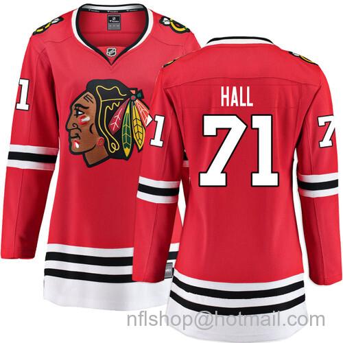 Taylor Hall Chicago Blackhawks Women's Home Red Breakaway Jersey