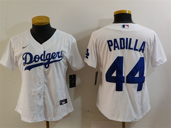 Youth Los Angeles Dodgers #44 Vicente Padilla White Stitched Baseball Jersey