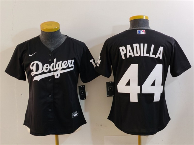 Youth Los Angeles Dodgers #44 Vicente Padilla Black Stitched Baseball Jersey