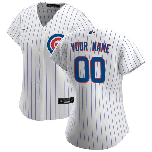 Chicago Cubs Women's Personalized Home Jersey by Nike