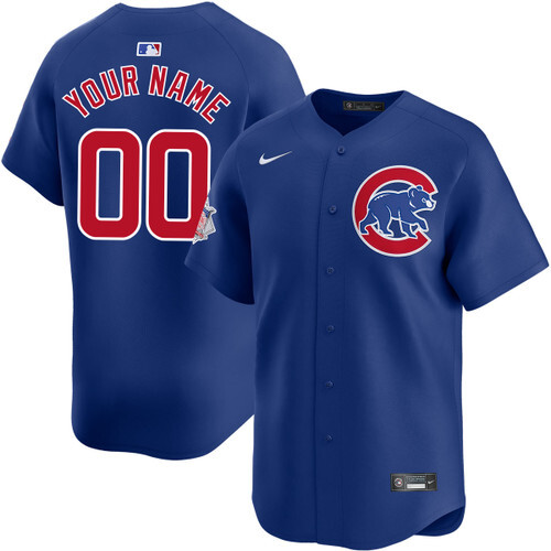 Chicago Cubs Personalized Youth Alternate Limited Jersey by NIKE