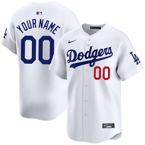 Los Angeles Dodgers Personalized Home Limited Jersey by NIKE