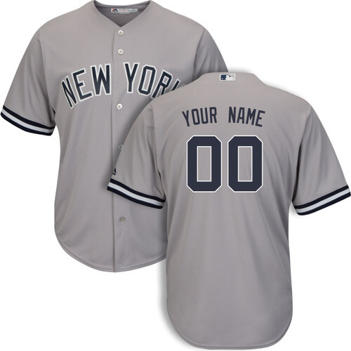 New York Yankees Personalized Road Jersey by Majestic