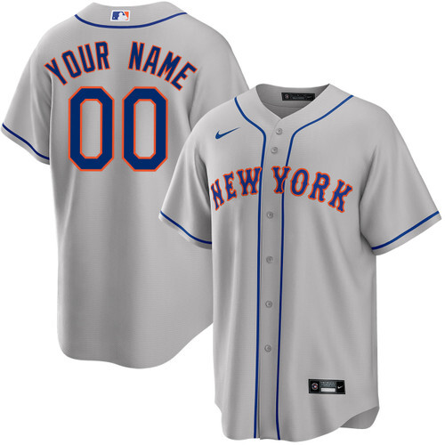 New York Mets Personalized Road Jersey by Nike