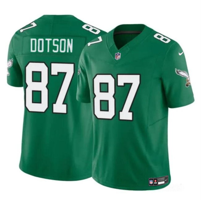 Youth Philadelphia Eagles #87 Jahan Dotson Green F.U.S.E Throwback Vapor Untouchable Limited Stitched Football Jersey