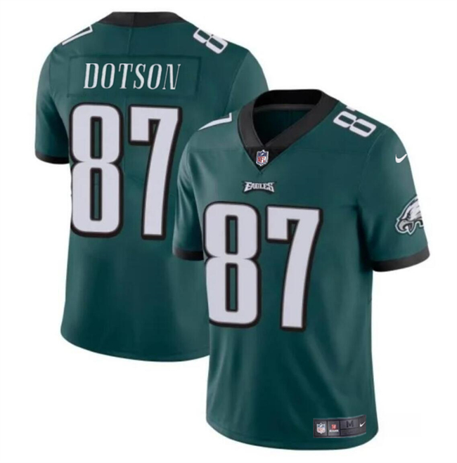 Youth Philadelphia Eagles #87 Jahan Dotson Green Vapor Untouchable Limited Stitched Football Jersey