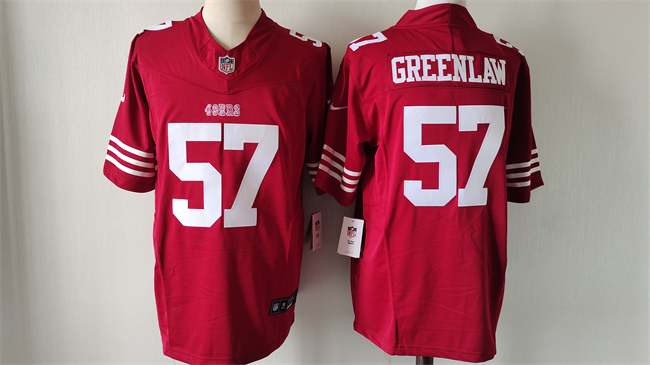 Men's San Francisco 49ers #57 Dre Greenlaw Red 2024 F.U.S.E. Vapor Untouchable Limited Stitched Football Jersey