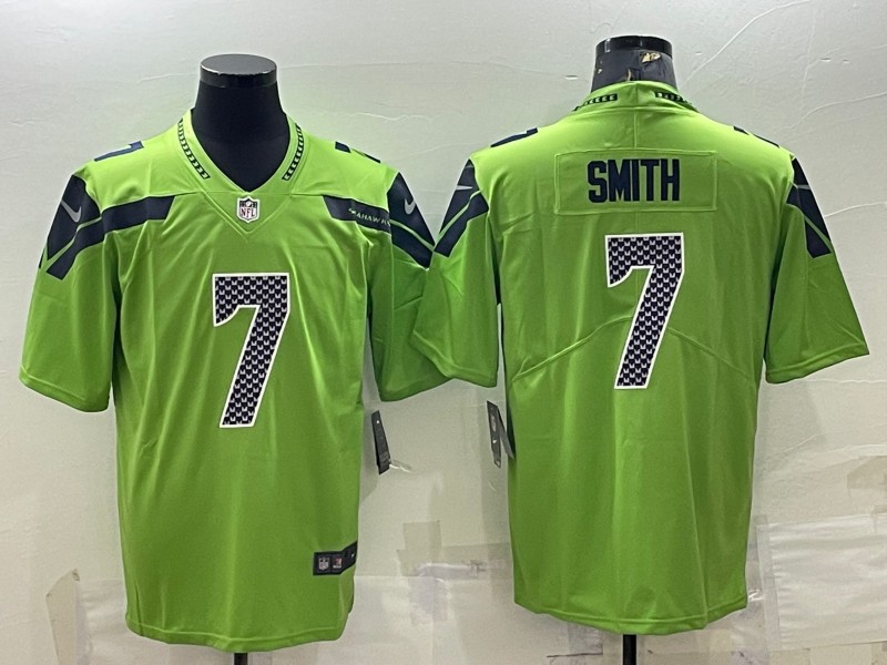 Men's Seattle Seahawks #7 Geno Smith Green Vapor Untouchable Limited Stitched Jersey