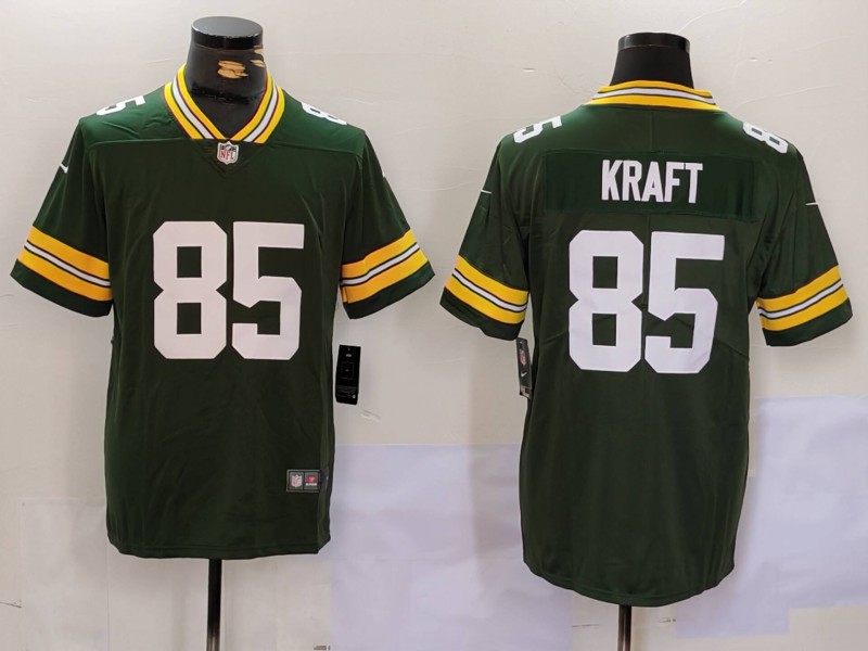 Men's Green Bay Packers #85 Tucker Kraft Green Vapor Untouchable Stitched Football Jersey