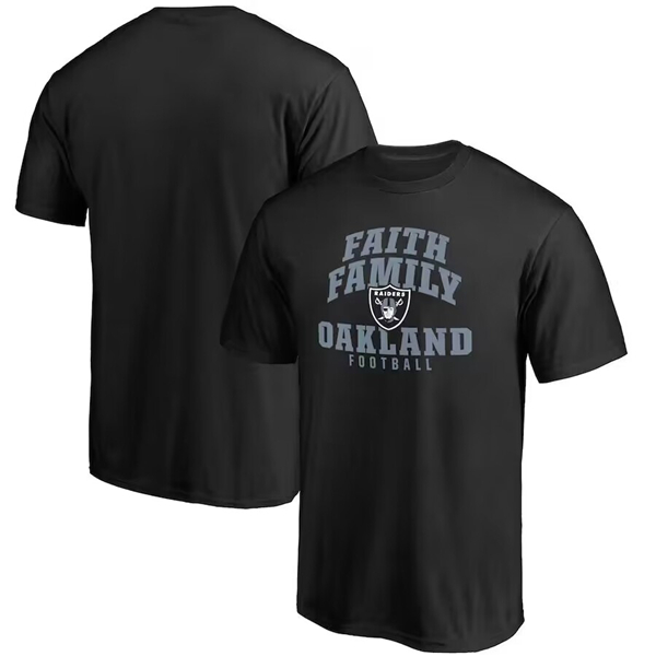 Men's Las Vegas Raiders Black Faith Family T-Shirt