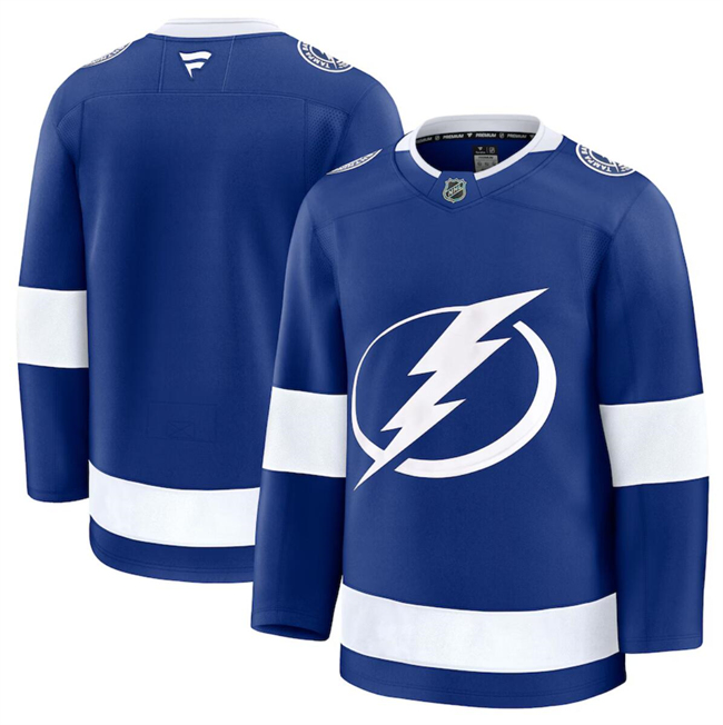 Men's Tampa Bay Lightning Blank Blue 2024-25 Stitched Hockey Jersey