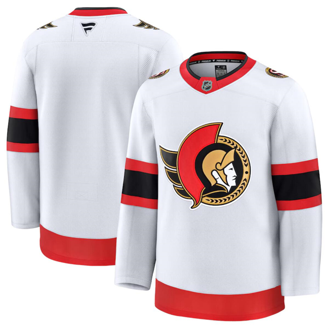 Men's Ottawa Senators Blank White 2024-25 Stitched Hockey Jersey