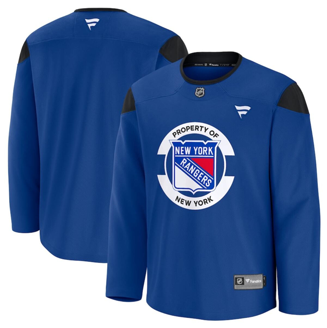 Men's New York Rangers Royal 2024-25 Team Practice Stitched Hockey Jersey